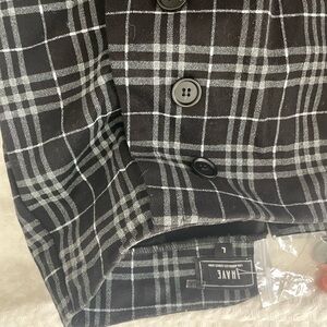 HAVEN Black and White Plaid Blazer